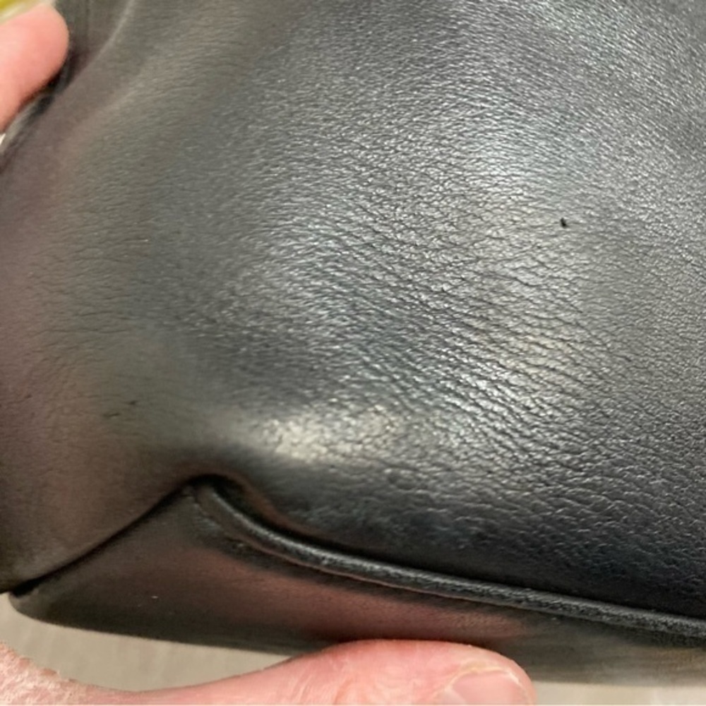 Coach vintage black leather legacy hobo bag nickel hardware 9058 - Picture 8 of 14